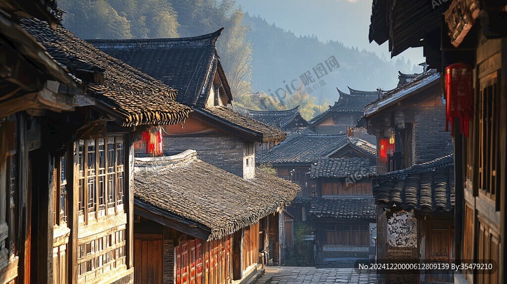 苗寨村落超高清全景圖