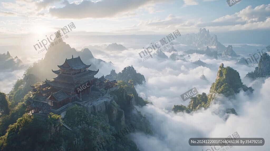 云霧繚繞仙山夢(mèng)境