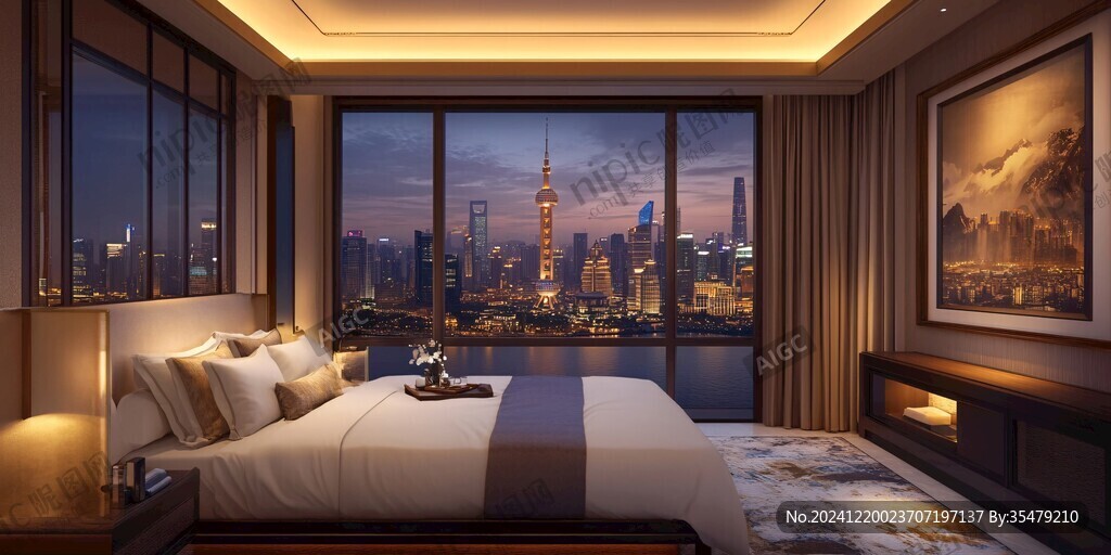 客房夜景效果圖