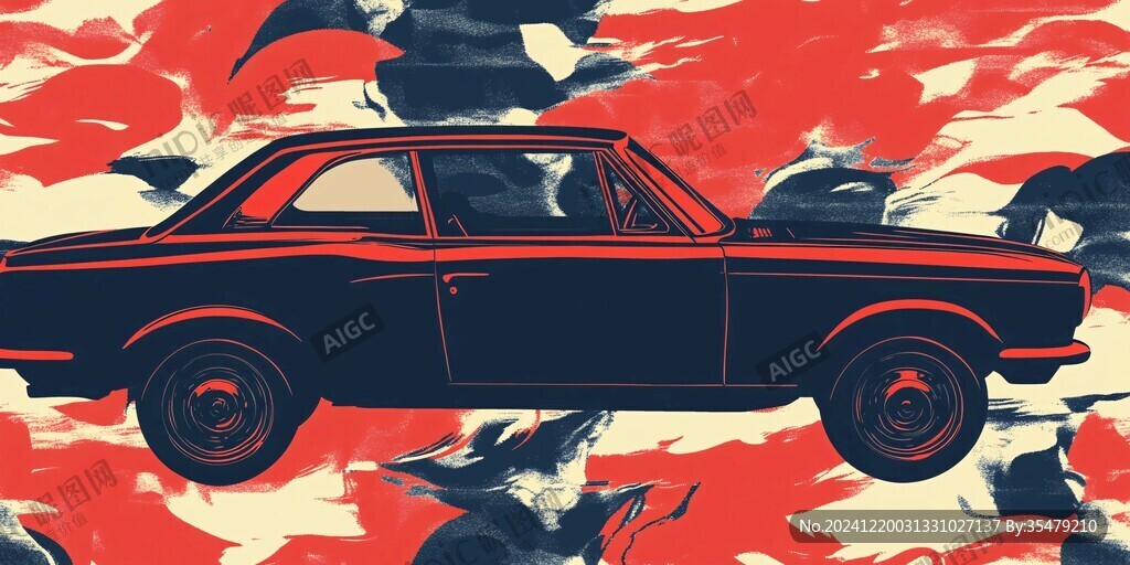 復古車插畫