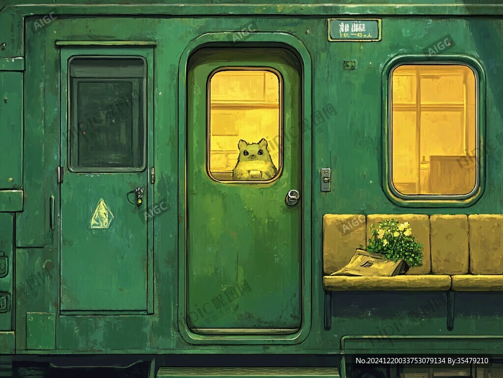 綠皮車車門