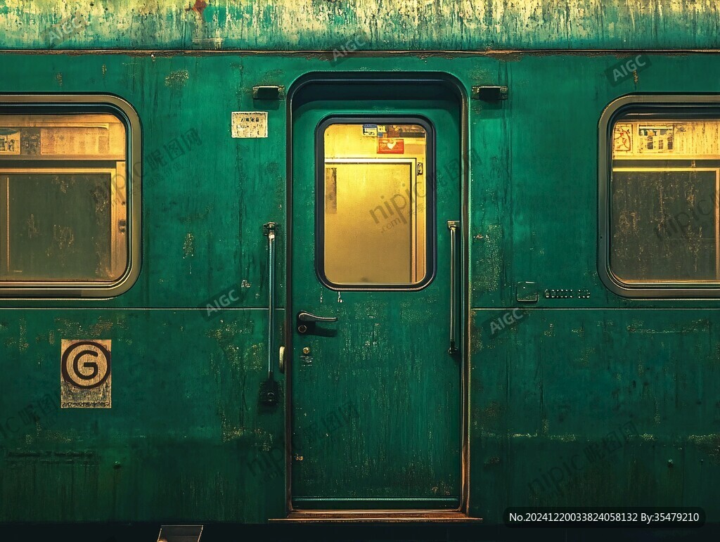綠皮火車車門
