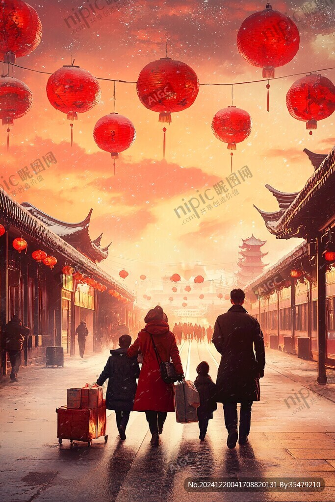 回家過年春運背景