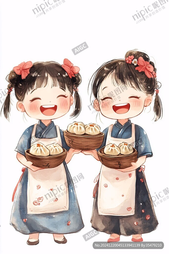 小籠包插畫