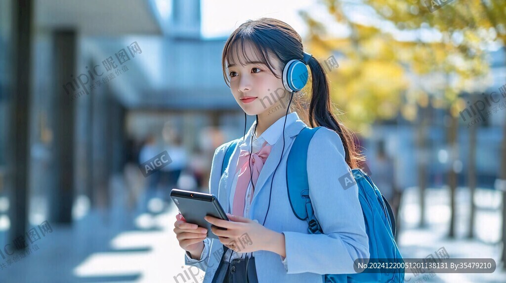 聽(tīng)歌的少女