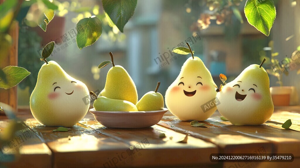 梨插畫包裝
