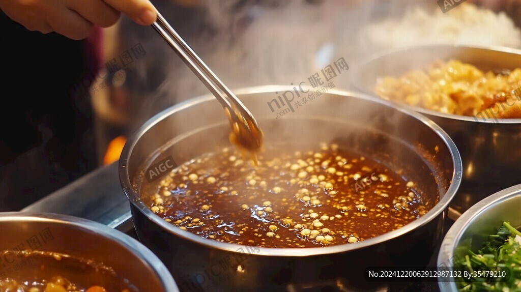 熱氣騰騰的酸辣粉