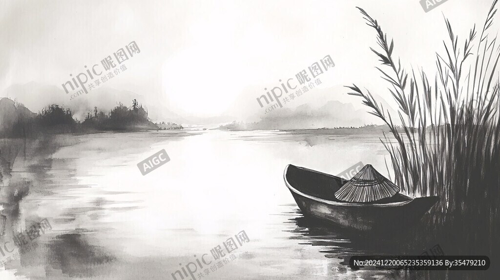 孤舟插畫