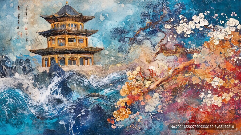 水彩逍遙樓
