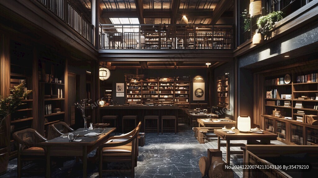 日式書咖風格