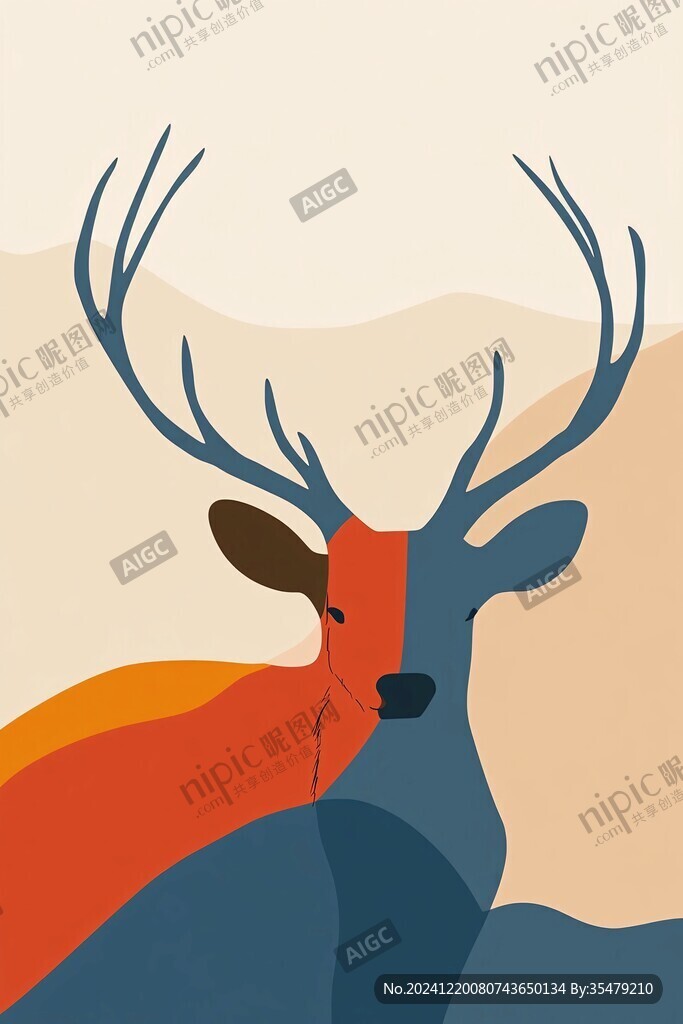 簡(jiǎn)約麋鹿