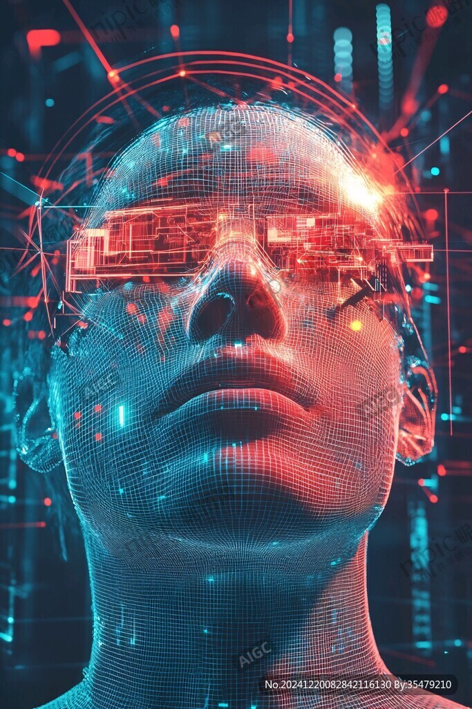 人工智能vr海報背景