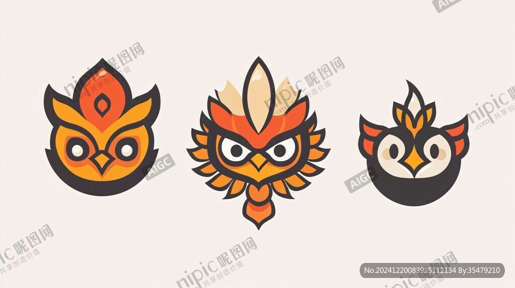 鳳凰吉祥物設計