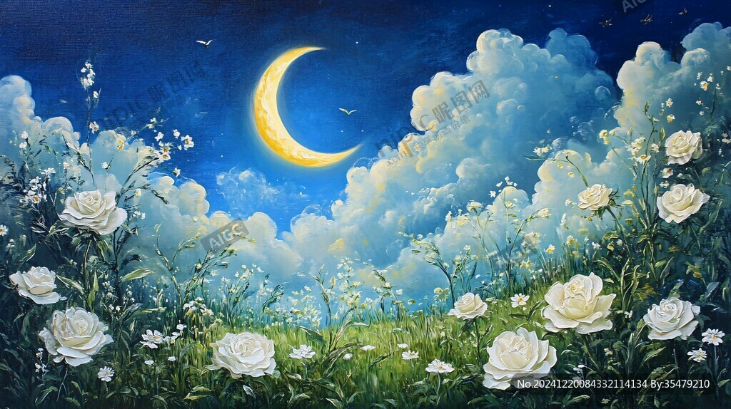 夢幻夜晚立體畫