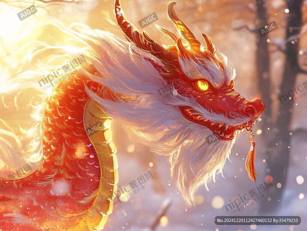 龍年橫版插畫