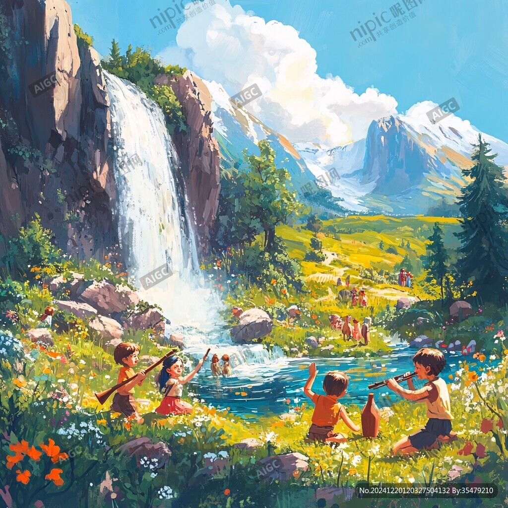 戶外場景插畫