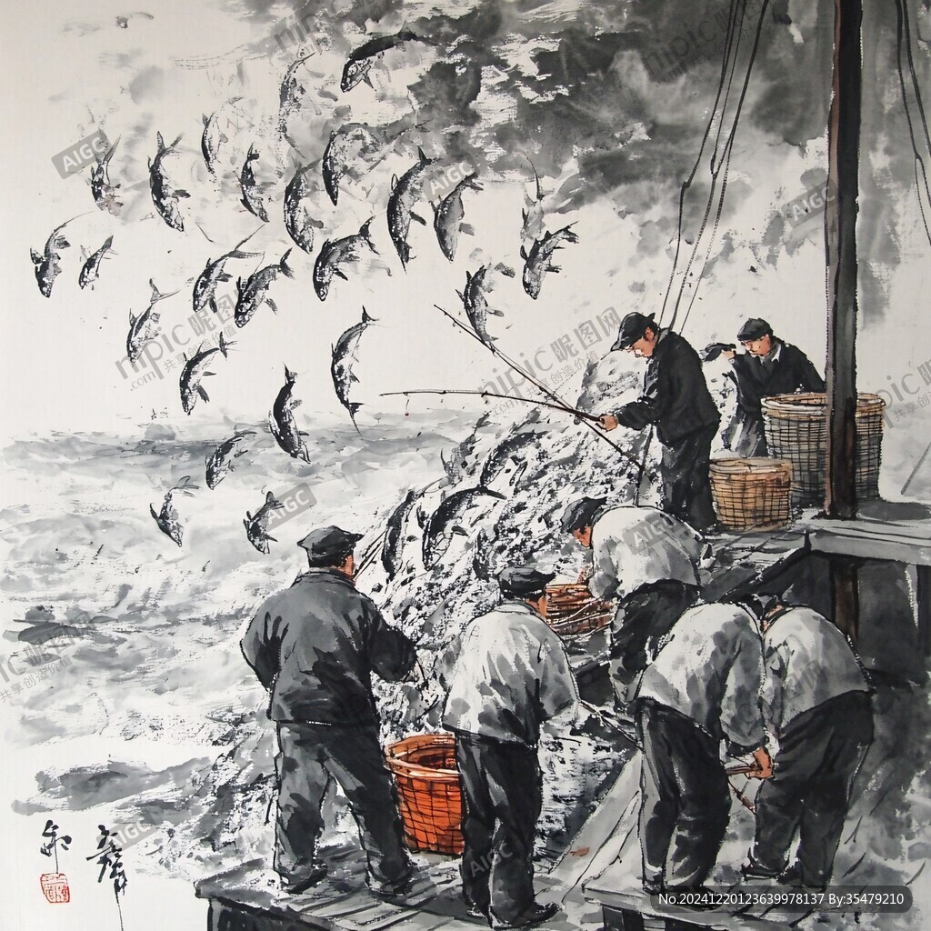 河鮮店壁畫