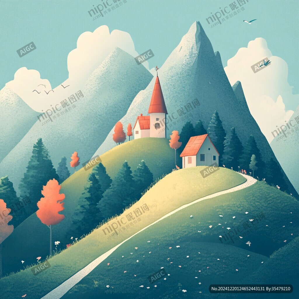 戶外風(fēng)景插畫
