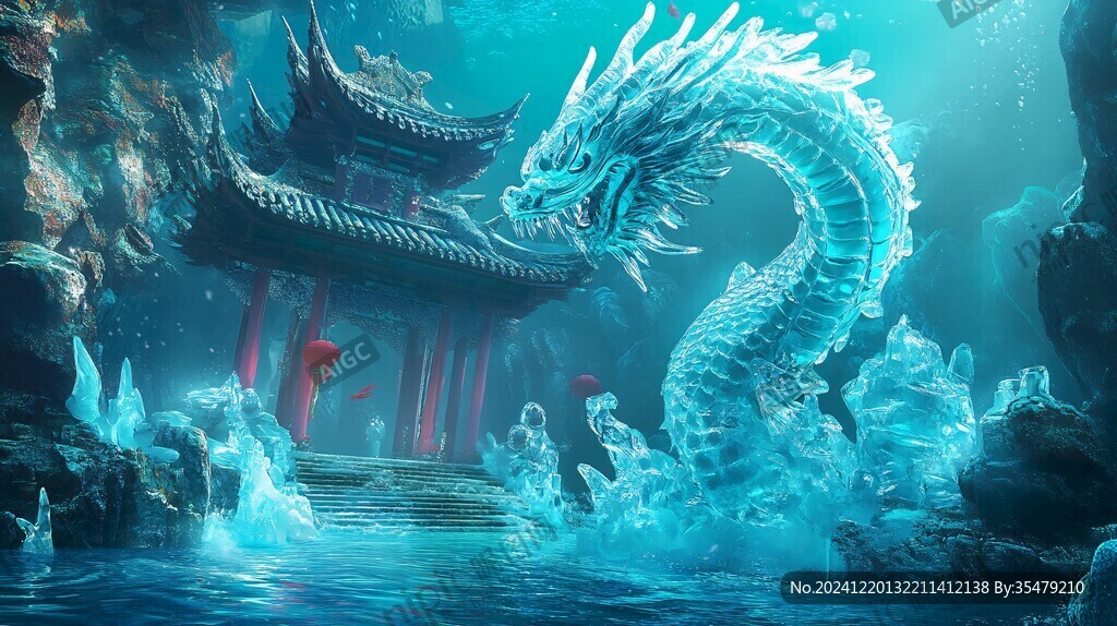 龍吐水壁紙