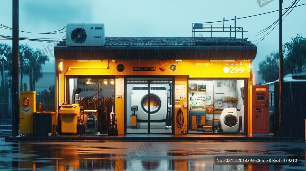 洗衣店門面