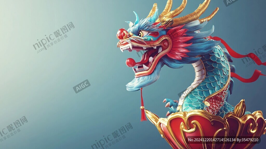 龍年包裝插畫