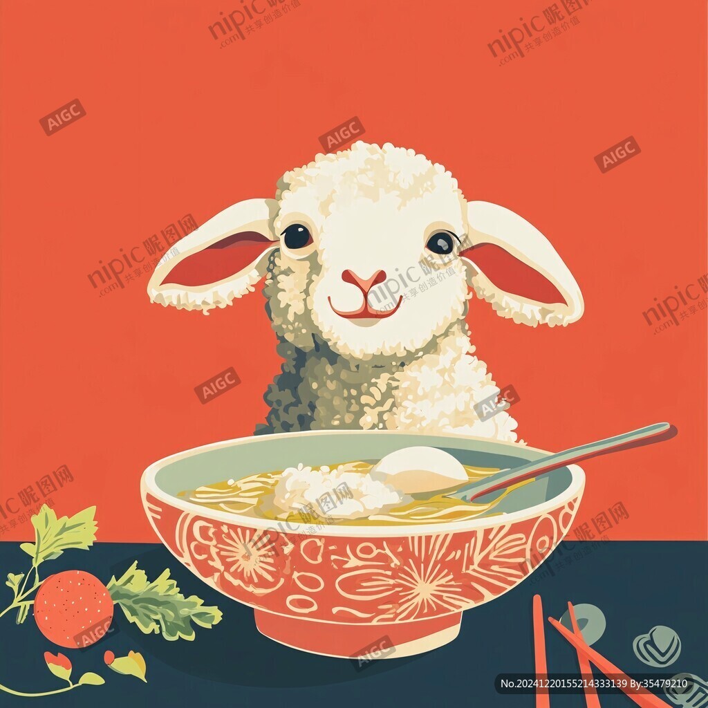喇嘛粥插畫