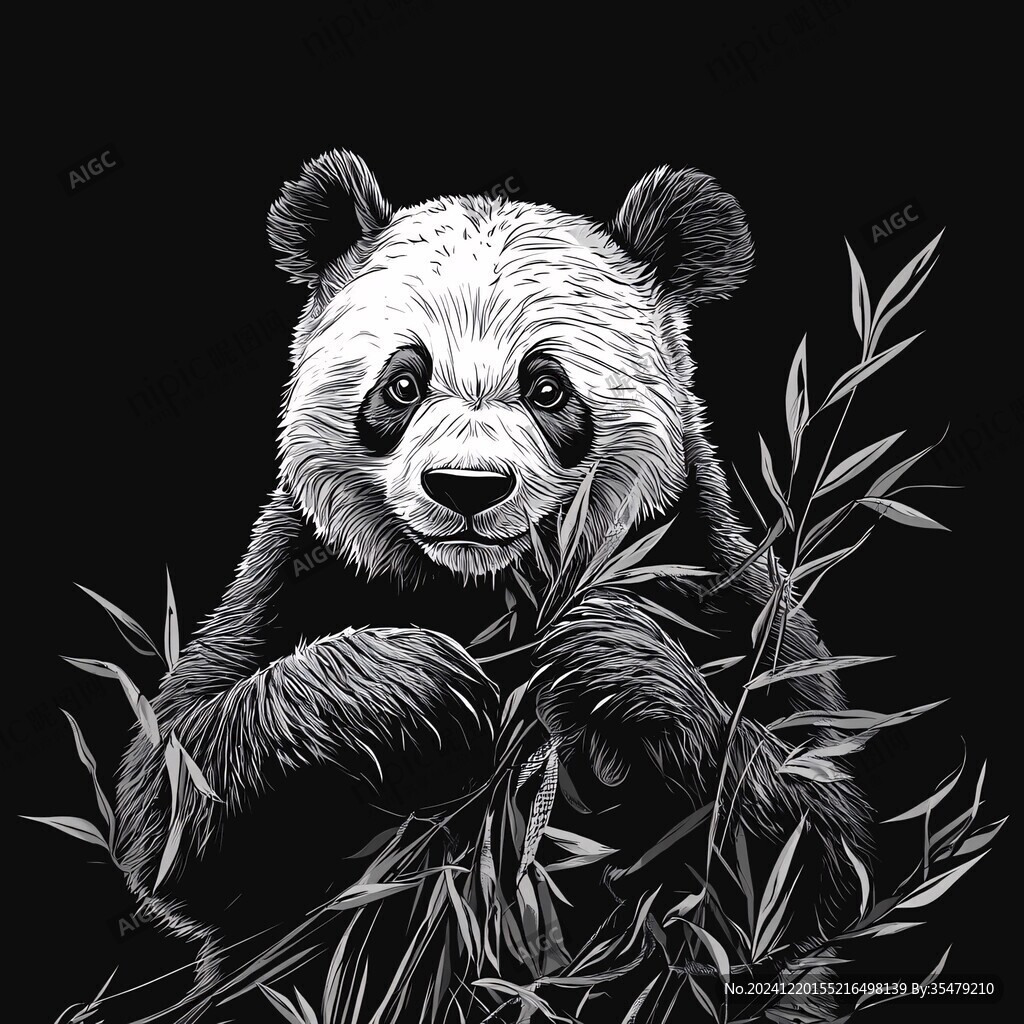 原創(chuàng)手繪熊貓