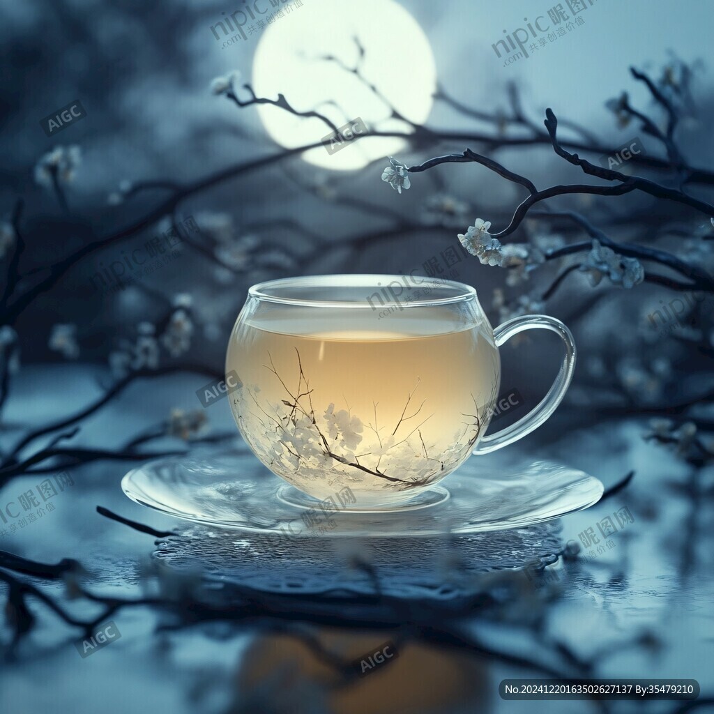 茶壺茶杯賞月