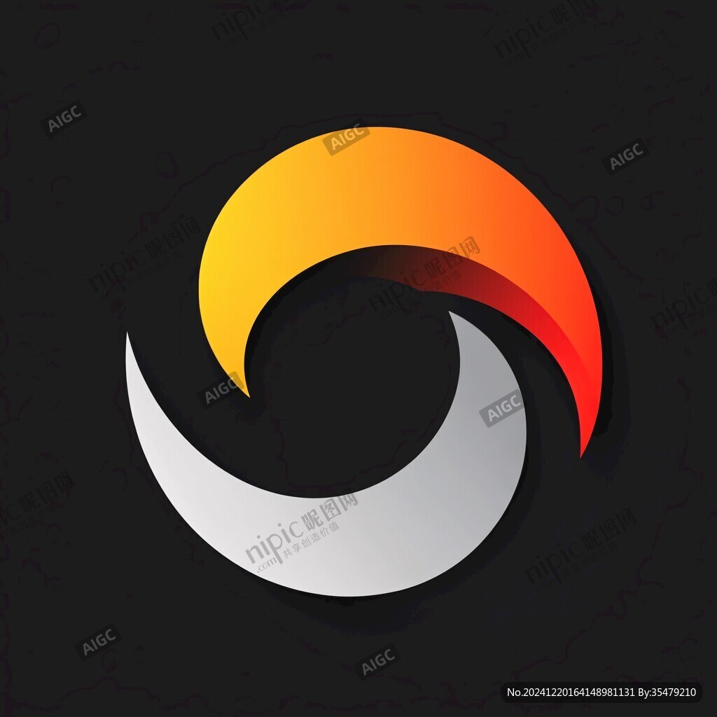 抽象蝸牛logo