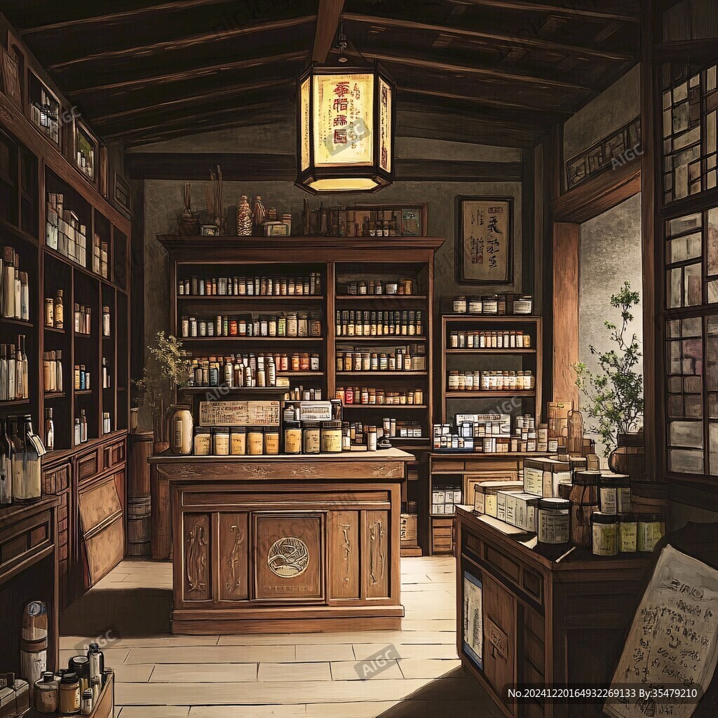 古代藥店藥房