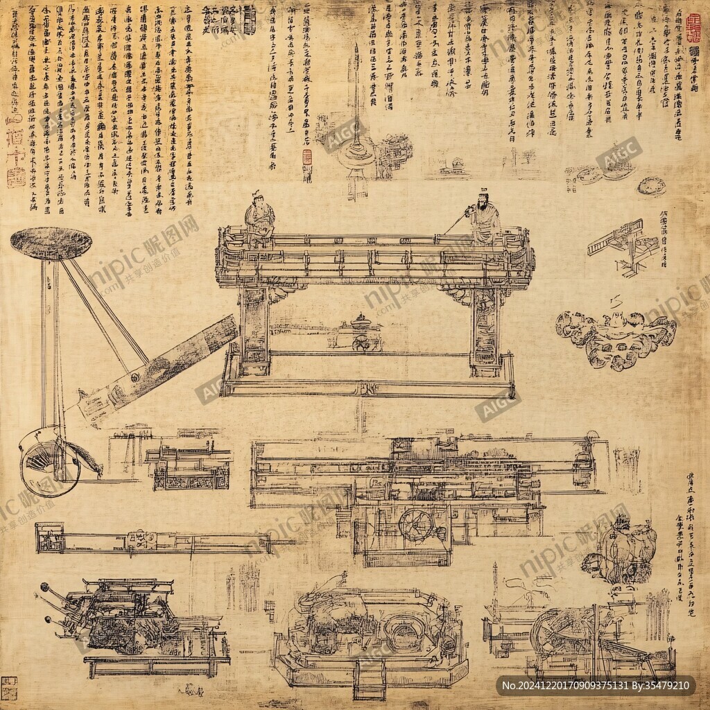 緙絲渾儀博古圖