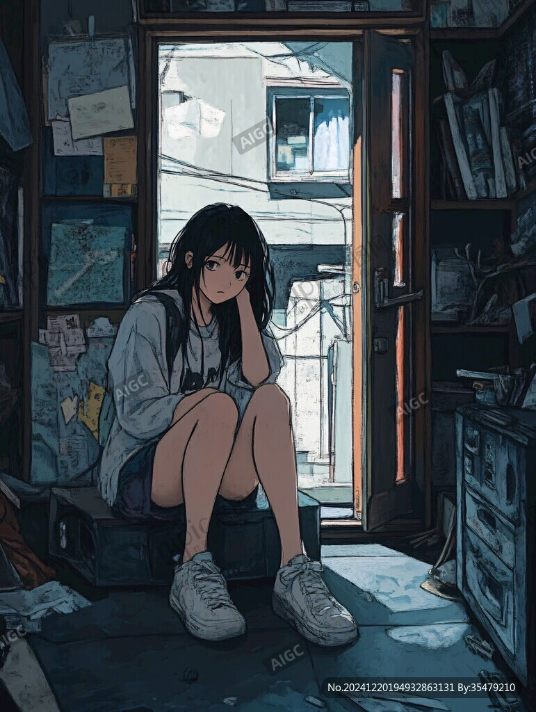 氛圍感插畫