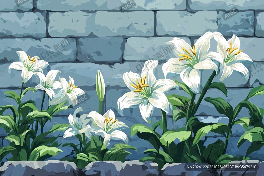 百合插畫