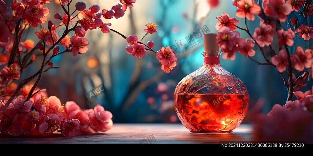 桃花酒素材