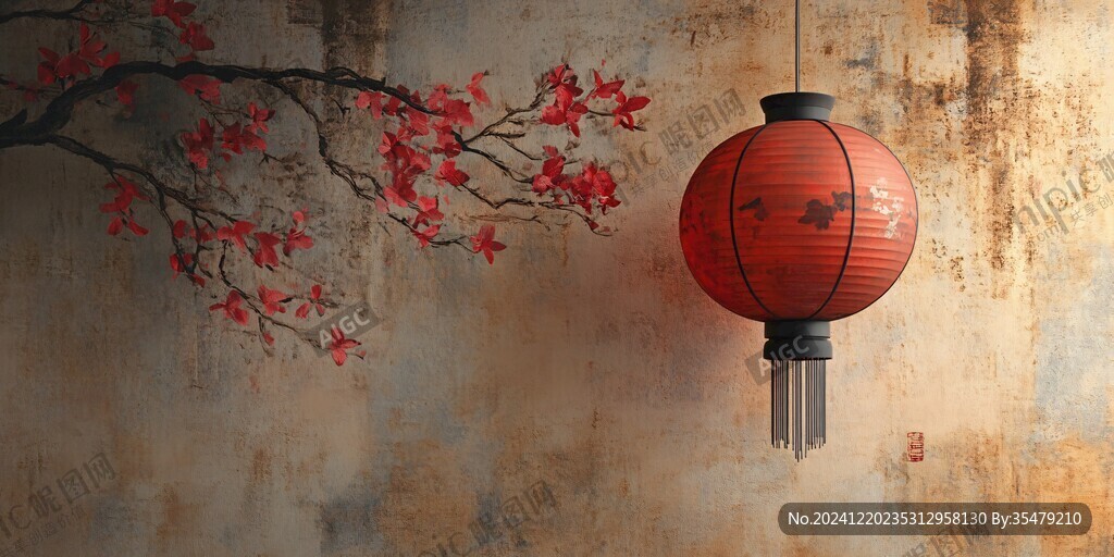 古典意境紅燈籠