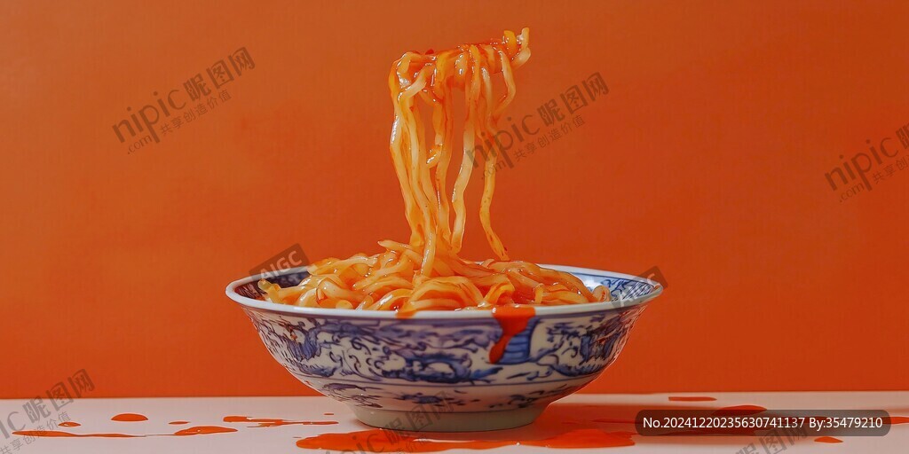 茄汁面意境畫
