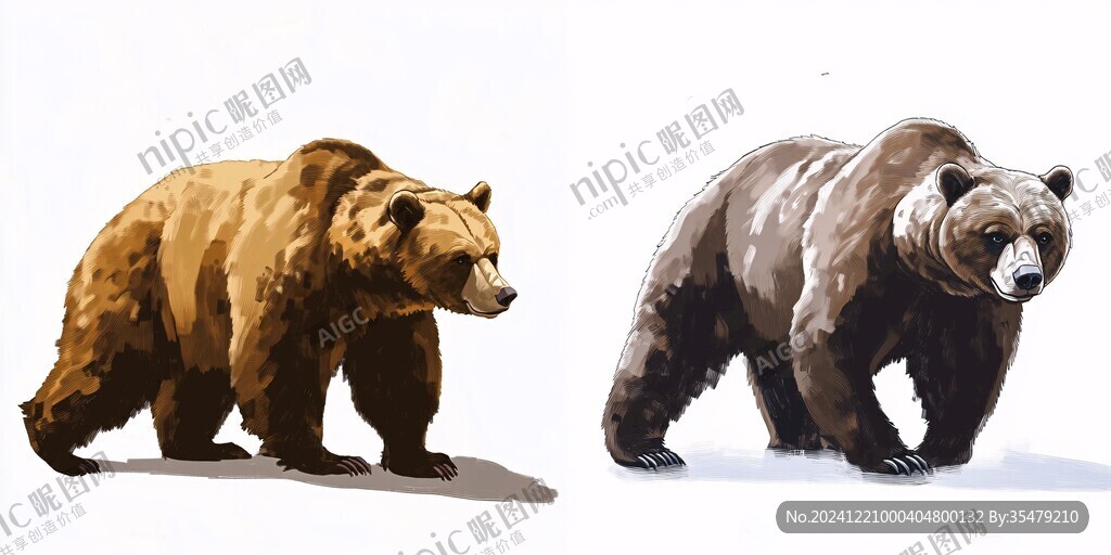 棕熊插畫
