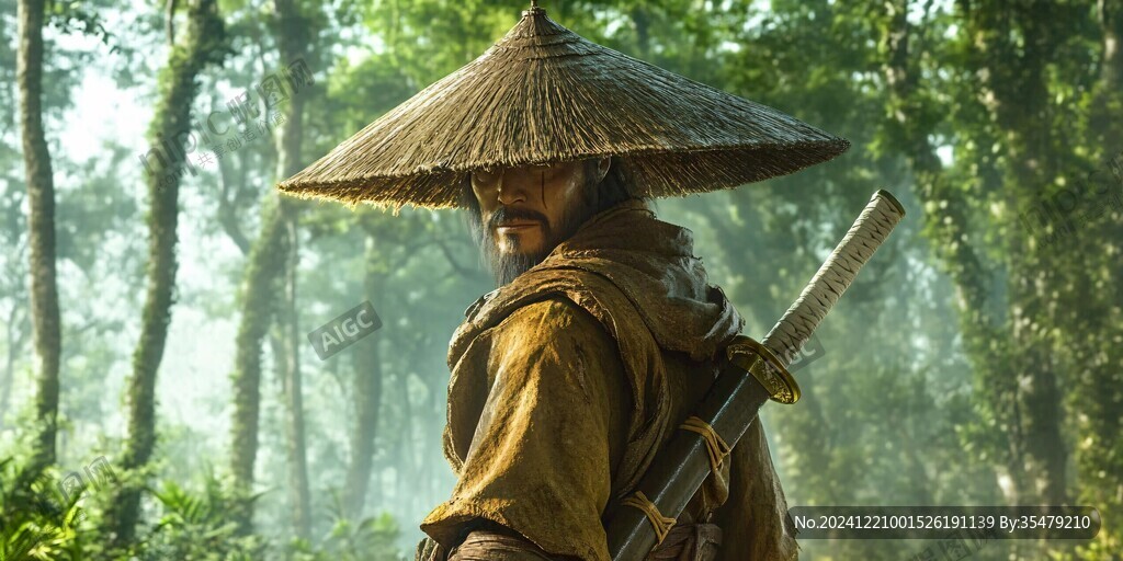 拄劍武士