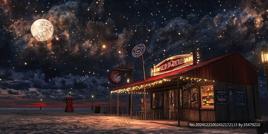 懷舊夜色場景