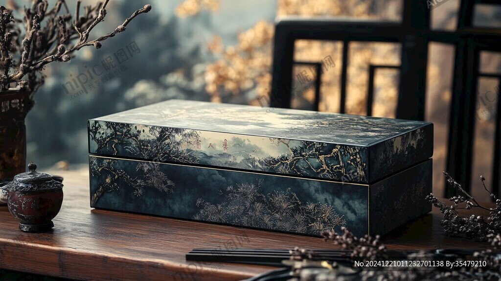 新中式插畫禮盒