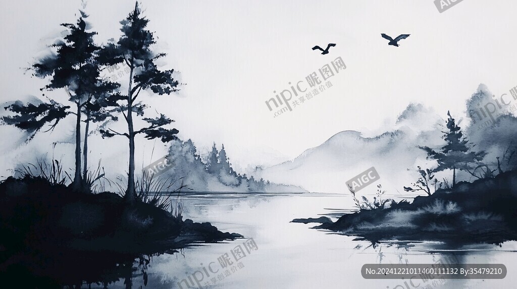 意境風(fēng)景插畫