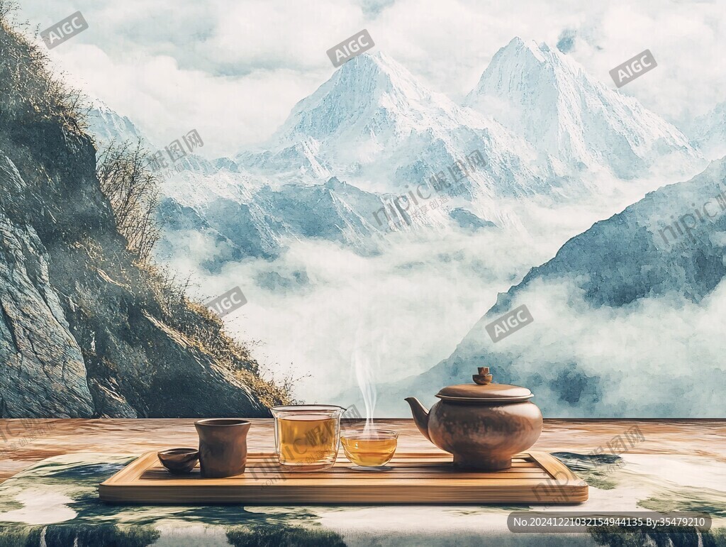 茶杯山水