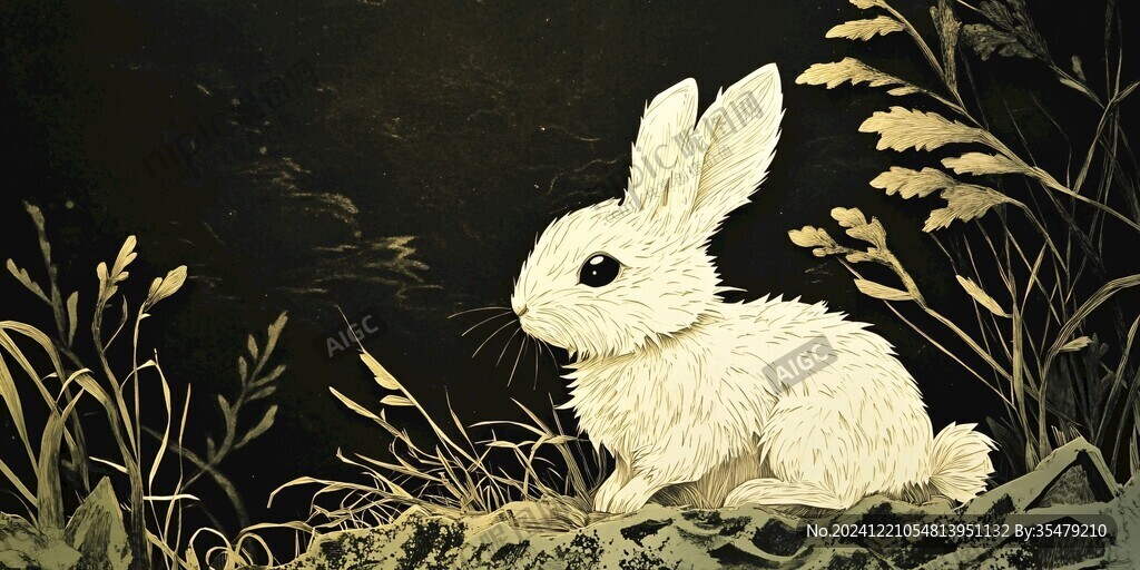 兔年系列插畫