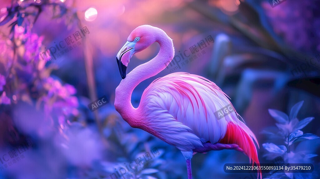 唯美火烈鳥