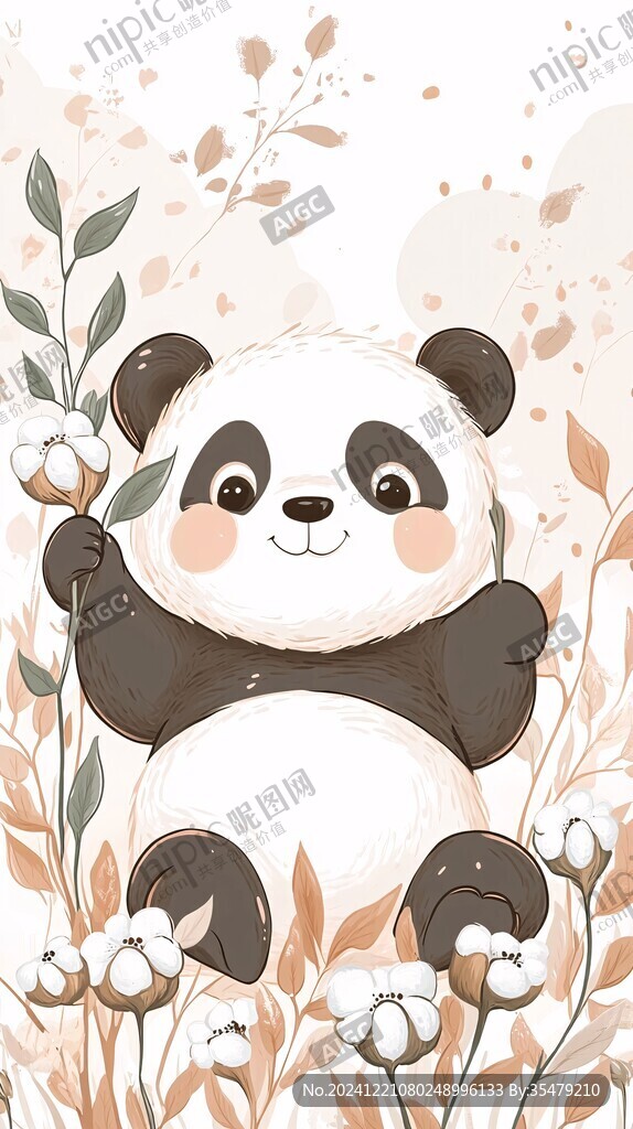 熊貓寶寶插畫