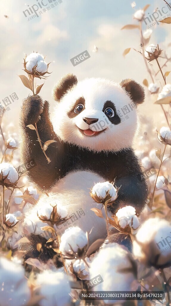 高清卡通熊貓