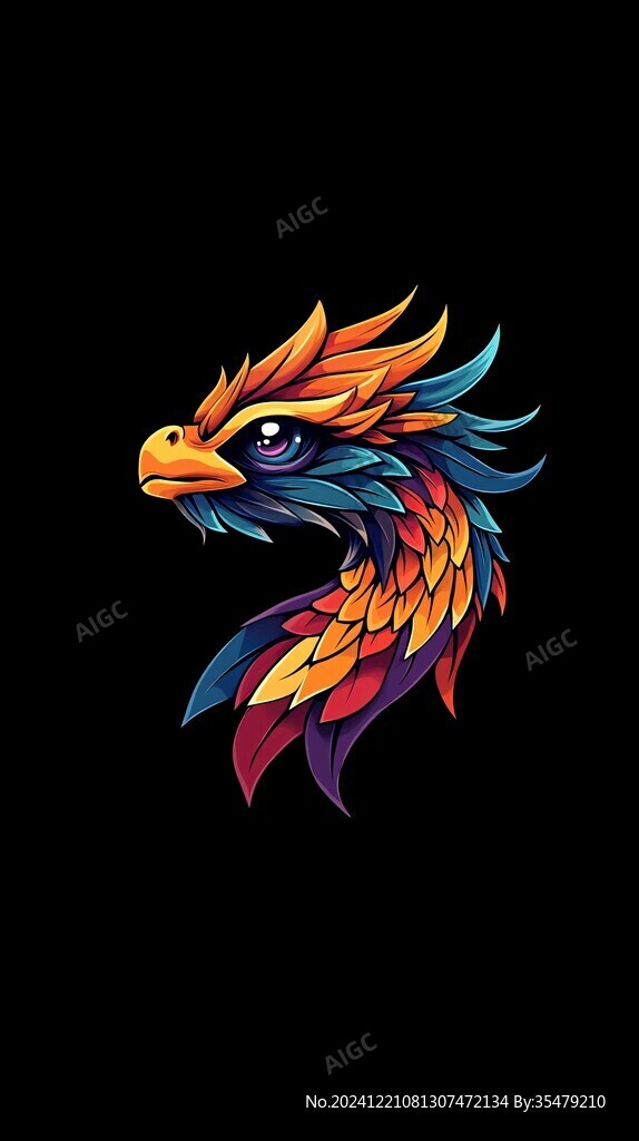 原創(chuàng)卡通鳳凰
