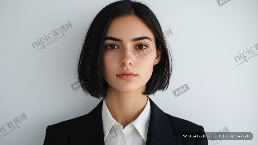 女生證件照正裝