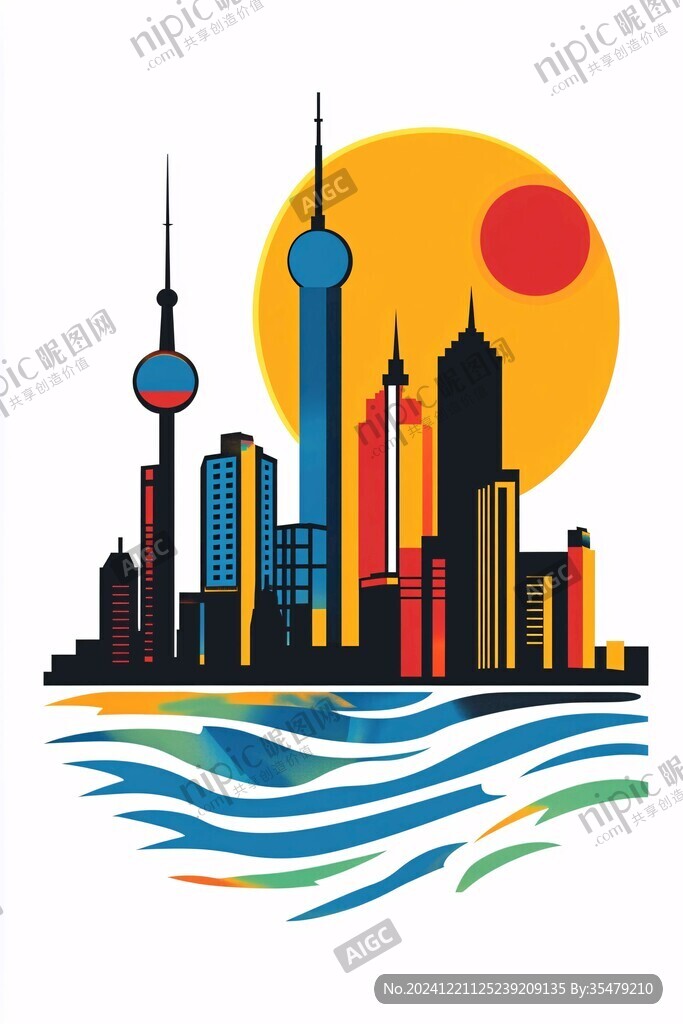 北上廣深海報標(biāo)志建筑