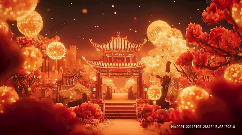 元宵賞燈場(chǎng)景